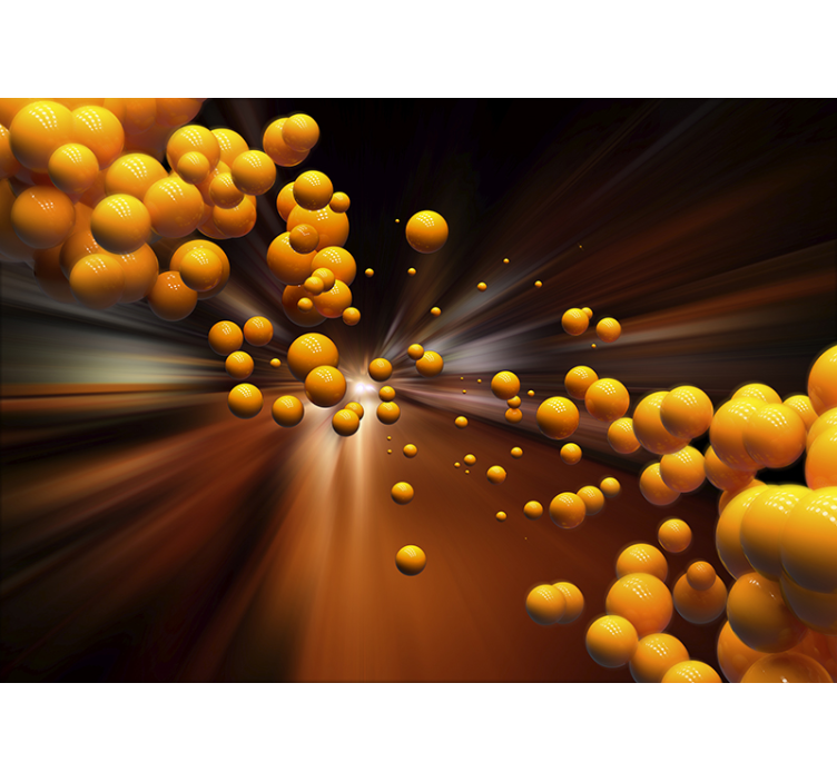 穿过隧道比赛3d壁画壁画 - TenStickers