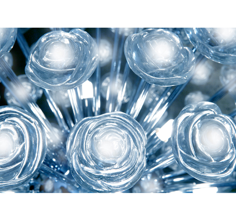 客厅的其他墙面壁画 抽象的旋转光形式 - TenStickers