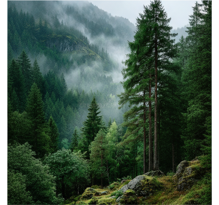 森林墙壁画是情绪化的选择 - TenStickers