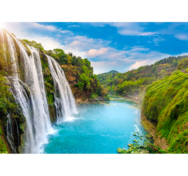 瀑布墙壁画 雄伟的瀑布 - TenStickers