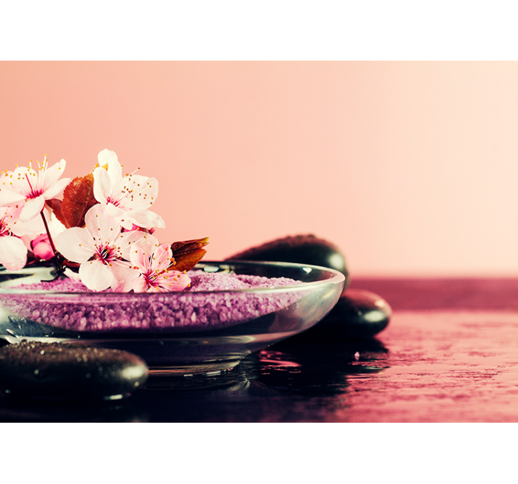 壁画兰花 兰花开花特写 - TenStickers