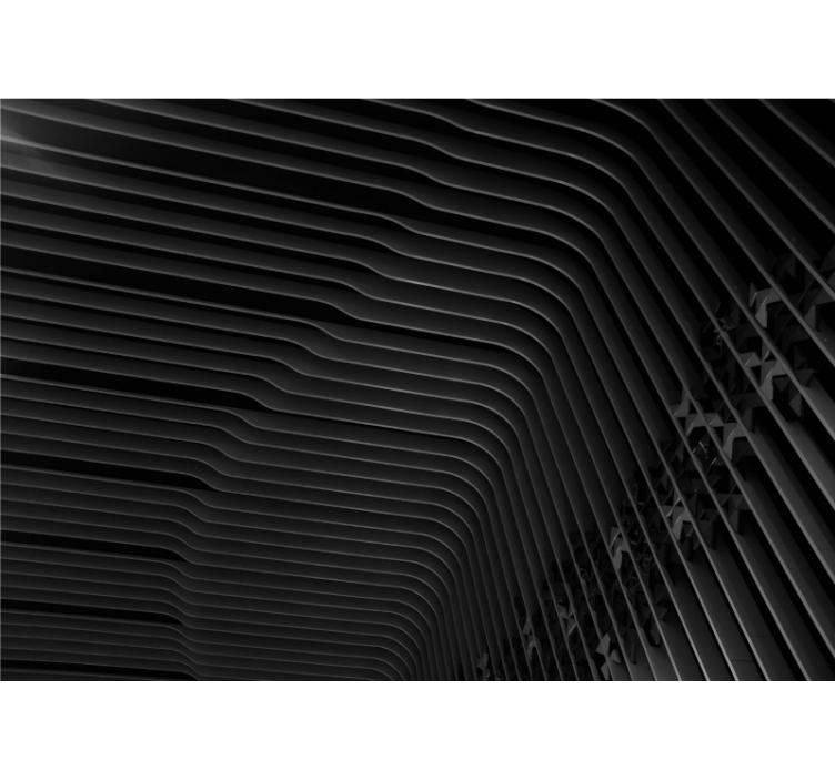 抽象壁画 层叠的曲线图案 - TenStickers