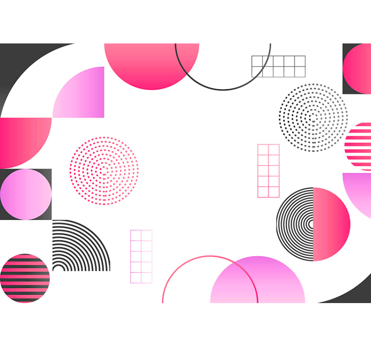 抽象壁画 几何形状设计 - TenStickers