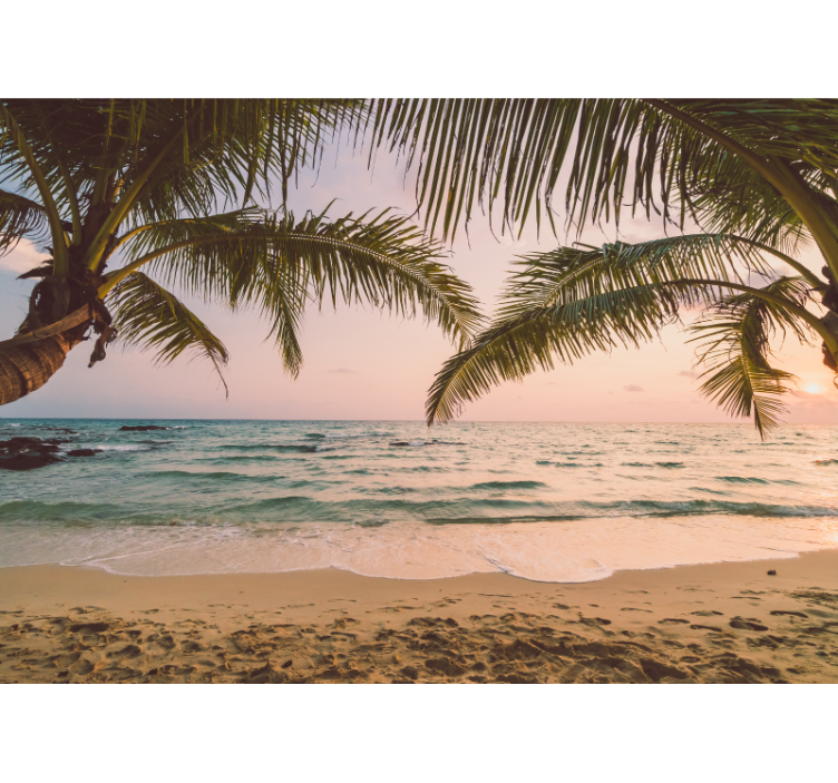 壁画质地宁静海岸景观 - TenStickers