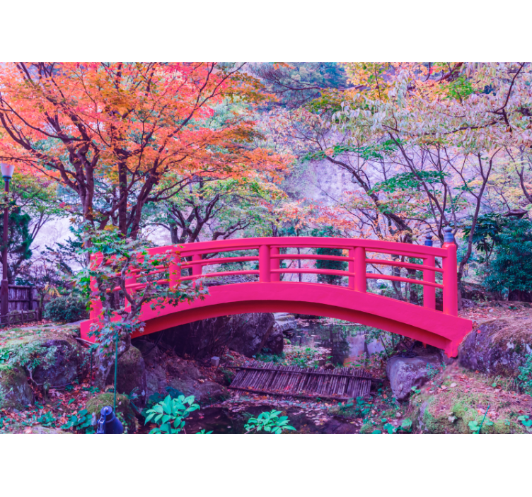 森林墙壁画宁静花园拱门 - TenStickers