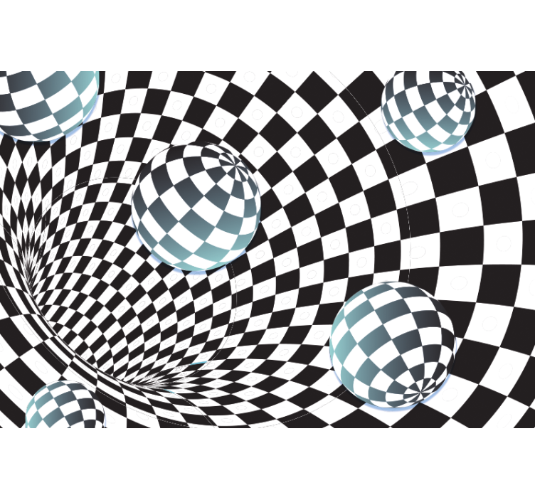 立方体世界的墙照片幻觉3d贴图 - TenStickers