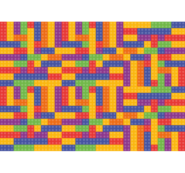 其他纹理和图案壁画 彩色方块图案 - TenStickers