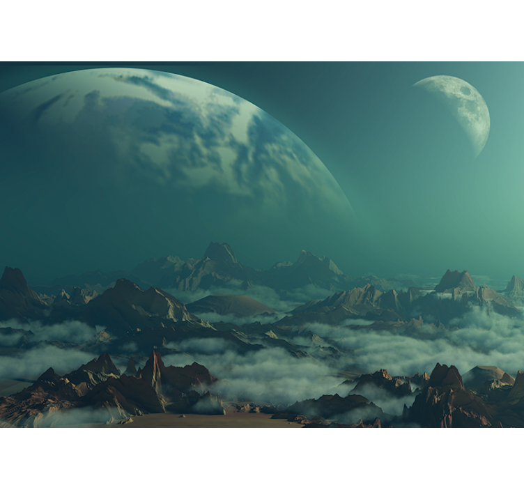 壁画 空间 天空之巅 - TenStickers