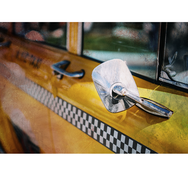 纽约壁画壁纸展现经典黄色出租车 - TenStickers