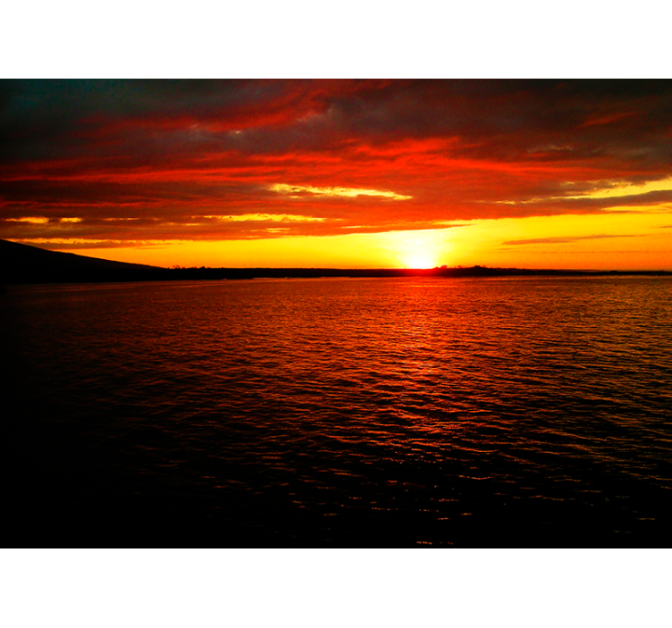 风景墙壁画海上黄昏 - TenStickers