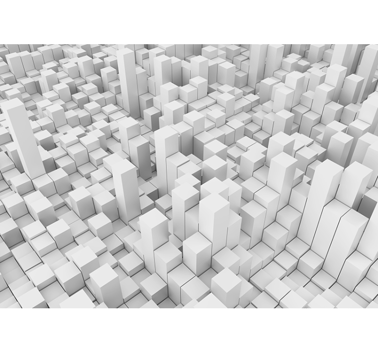 抽象壁画 几何单体结构 - TenStickers