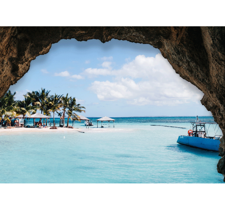 风景墙壁画热带海滨景色 - TenStickers