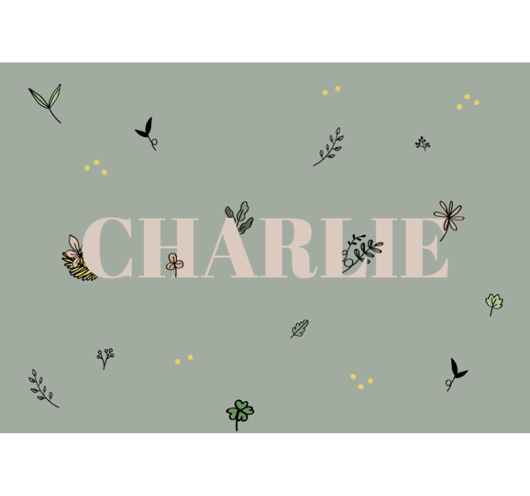 叶子定制壁画的名字 - TenStickers