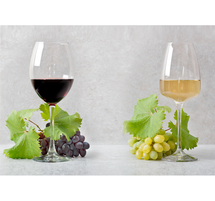 音乐主题壁画与葡萄酒 - TenStickers