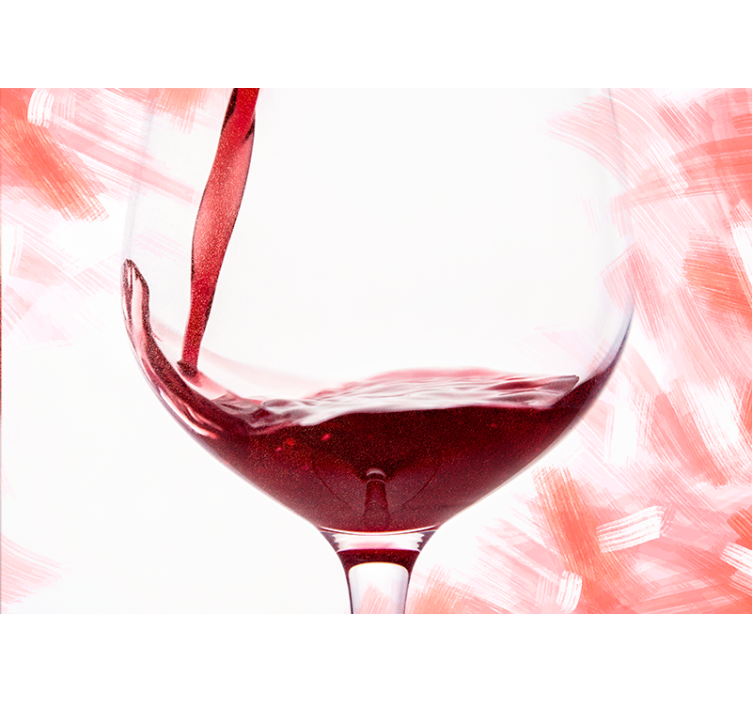 爱墙壁画酒杯飞溅 - TenStickers