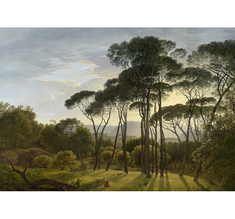 壁画质地照射森林阳光 - TenStickers