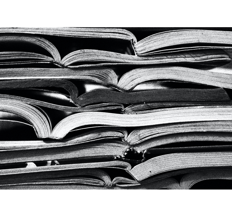 其他纹理和图案壁画 堆叠的打开的页面 - TenStickers