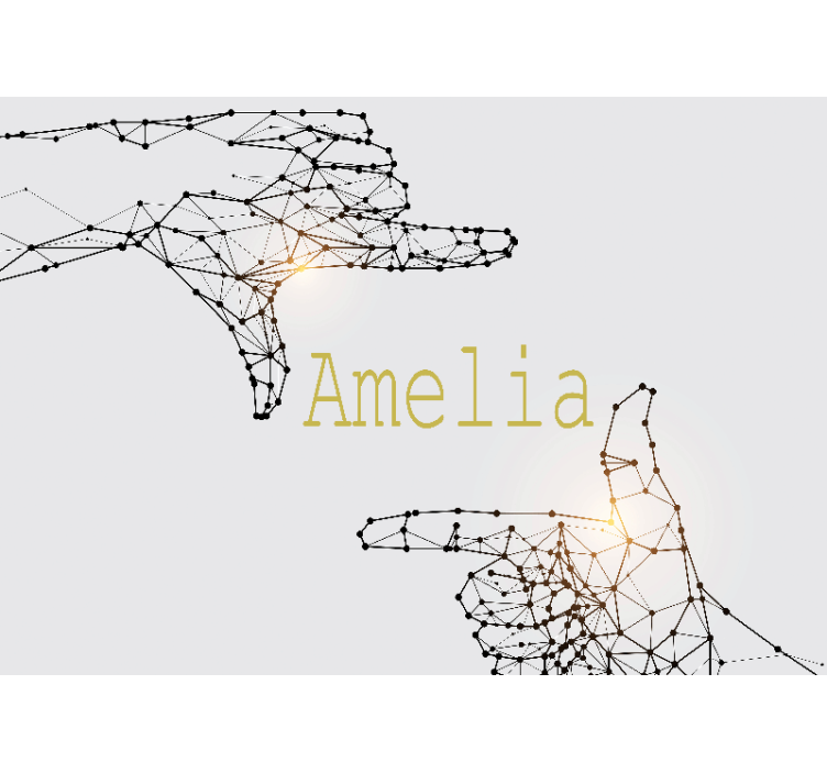 其他可定制的壁画 交互式手势 - TenStickers