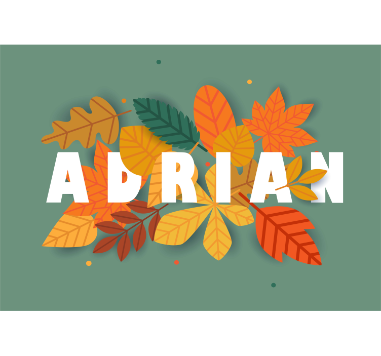 其他花墙壁画 秋叶布置 - TenStickers