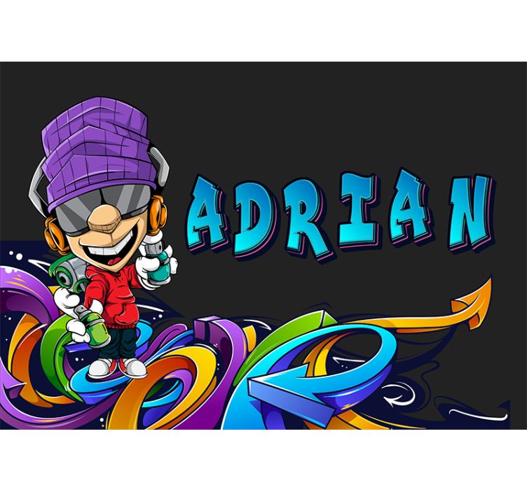 城市艺术壁画酷炫卡通角色 - TenStickers