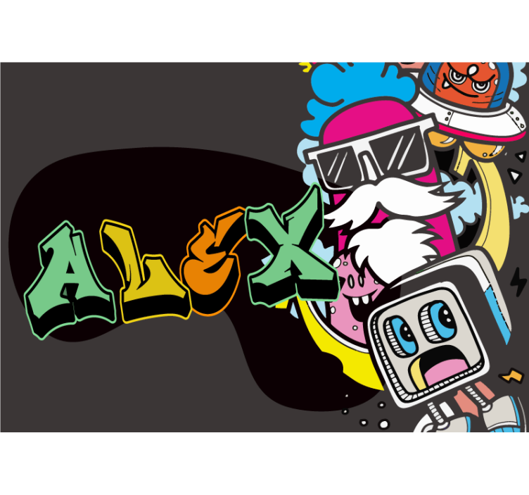 城市艺术壁画展现多彩角色艺术 - TenStickers