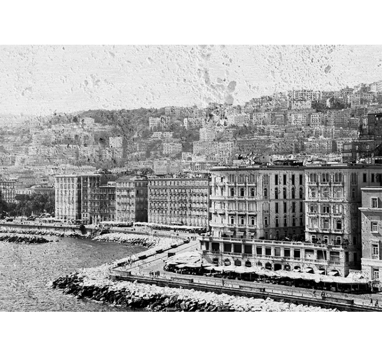 城市和乡村墙壁画 那不勒斯海岸景观 - TenStickers