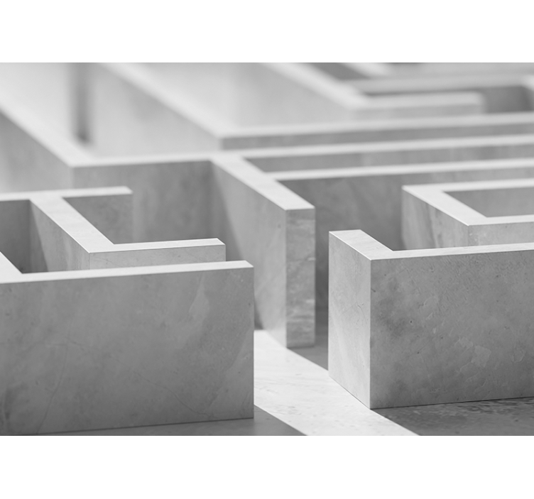 抽象壁画迷宫结构细节 - TenStickers