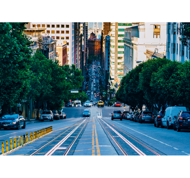 城市和乡村墙壁画，城市街景画作 - TenStickers