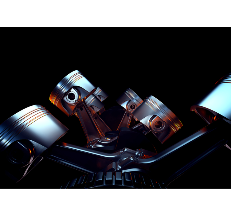 其他车辆壁画引擎组件细节 - TenStickers