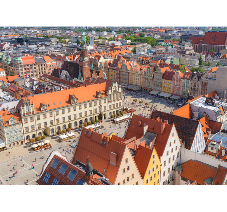 城市和乡村墙壁画 历史城区景观 - TenStickers