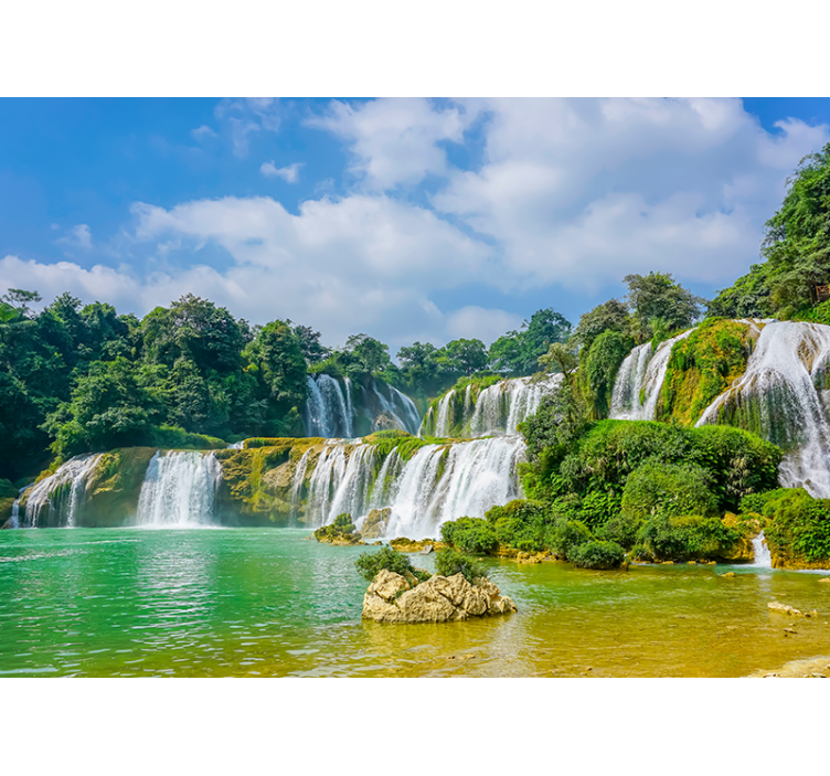 瀑布墙壁画带来宁静瀑布景观 - TenStickers