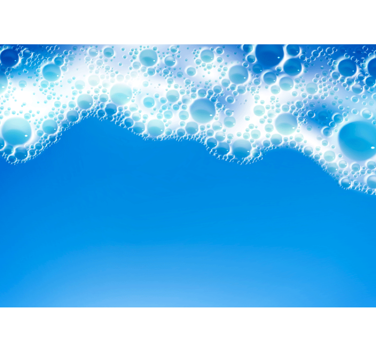 壁画质地适合泡泡波浪设计 - TenStickers