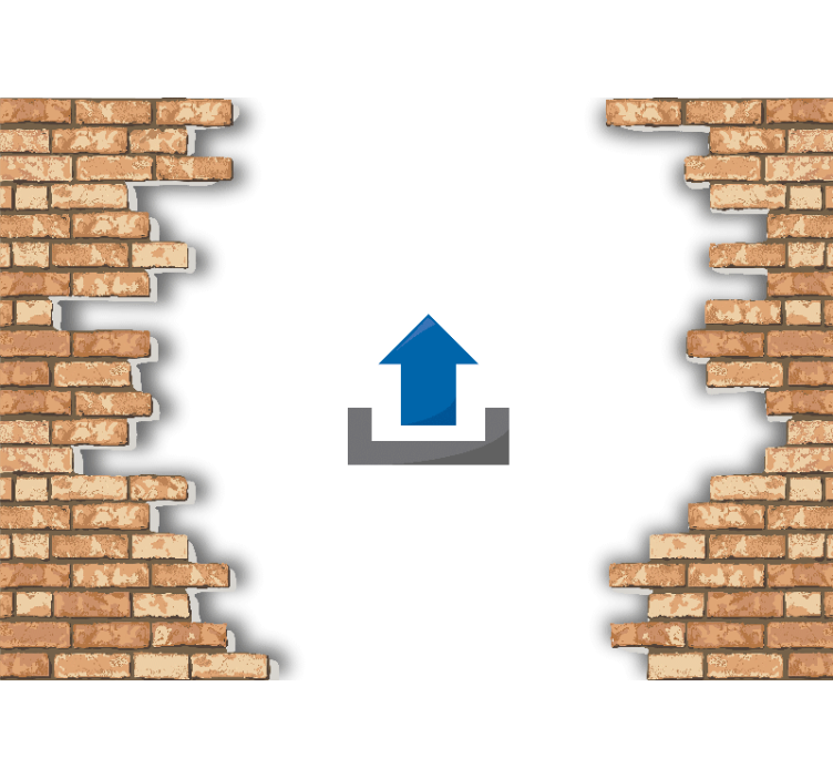 壁画质地呈现海滩日出场景 - TenStickers