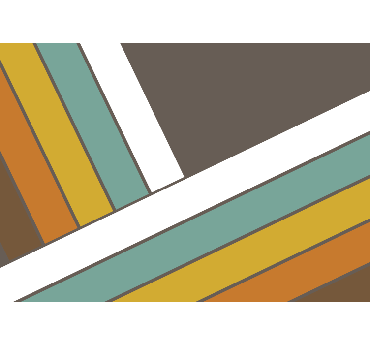 其他具有纹理和图案的壁画几何线条图案 - TenStickers