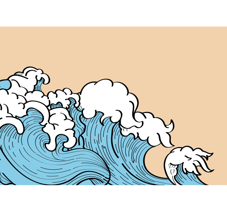 70 年代美学流行波复古壁画 - TenStickers