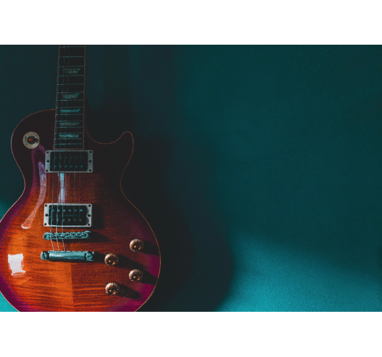 音乐主题壁画电吉他细节 - TenStickers