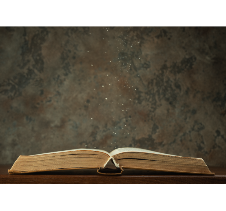 艺术壁画开启书本魔法 - TenStickers