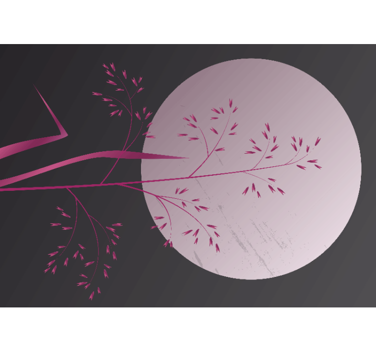 禅宗环境与宁静植物图案相结合 - TenStickers