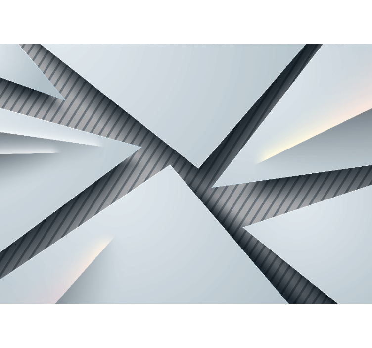 抽象壁画几何层叠形状 - TenStickers