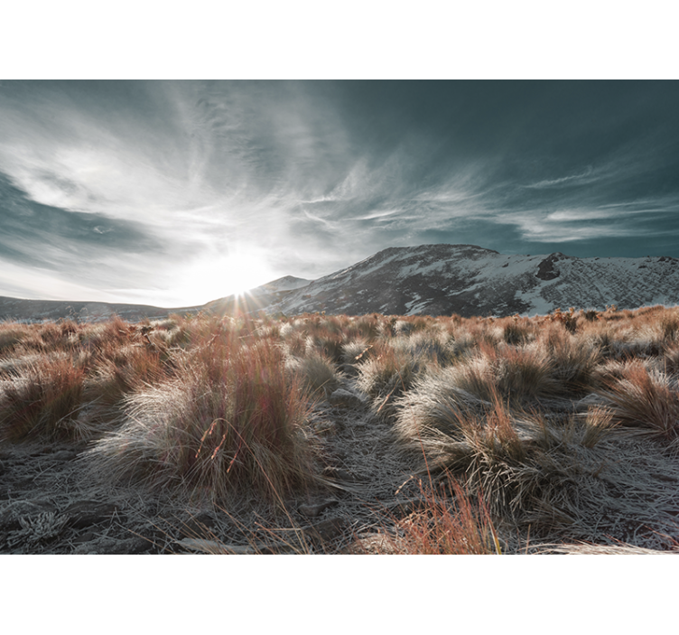 风景墙壁画山间日出景色 - TenStickers