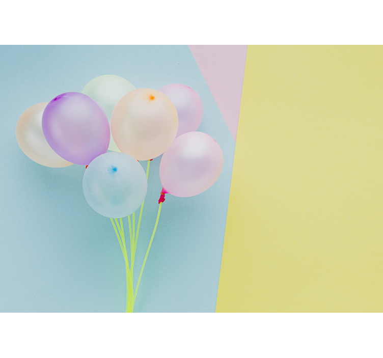 儿童房的其他壁画五彩气球装饰 - TenStickers