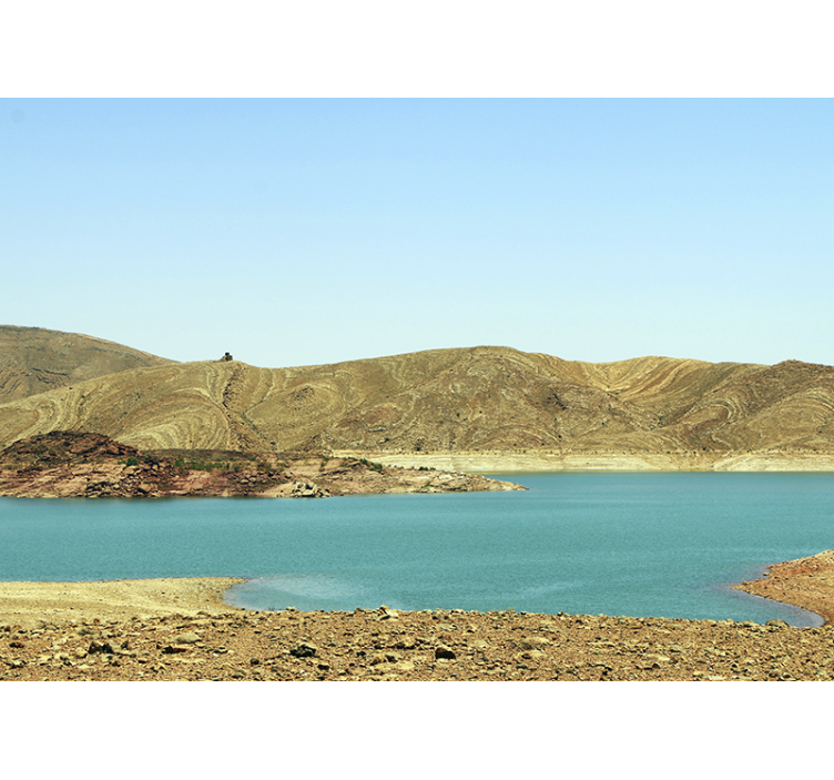 山墙壁画宁静山湖 - TenStickers