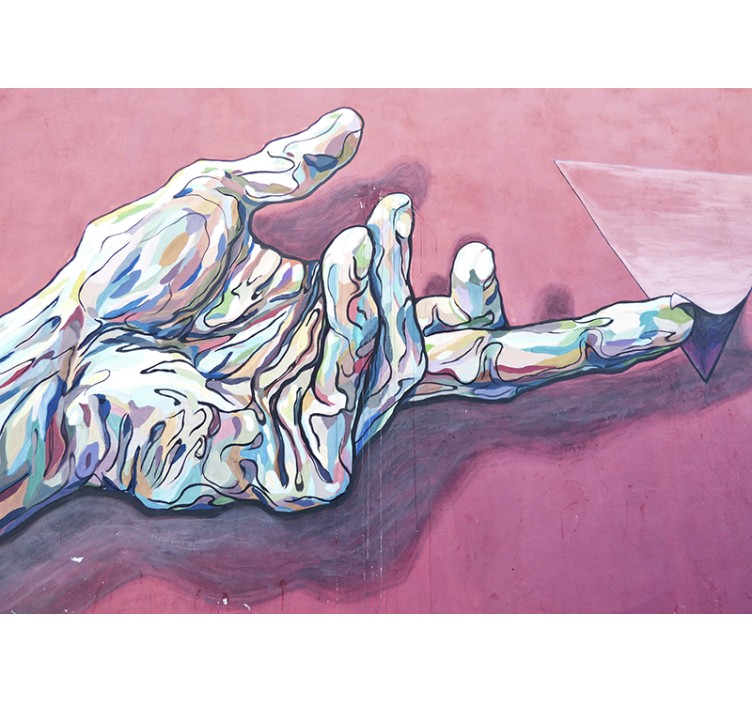 艺术壁画之抽象手势 - TenStickers