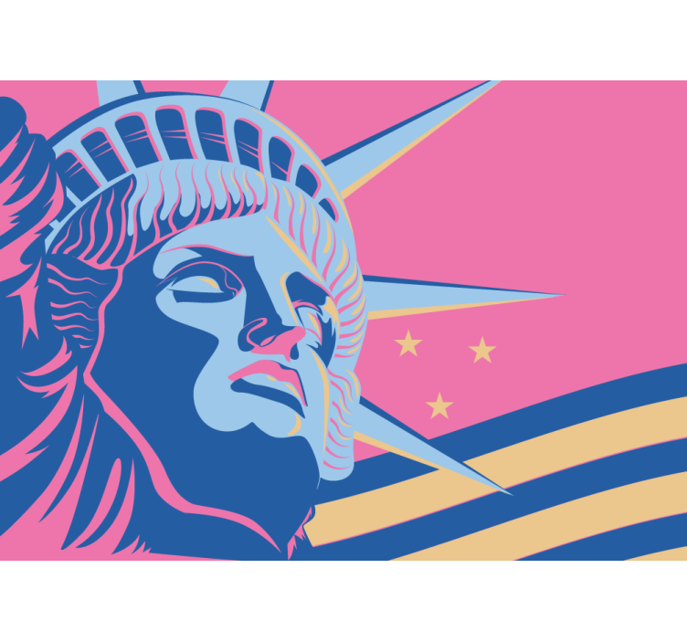 城市和乡村墙壁画自由纪念碑 - TenStickers