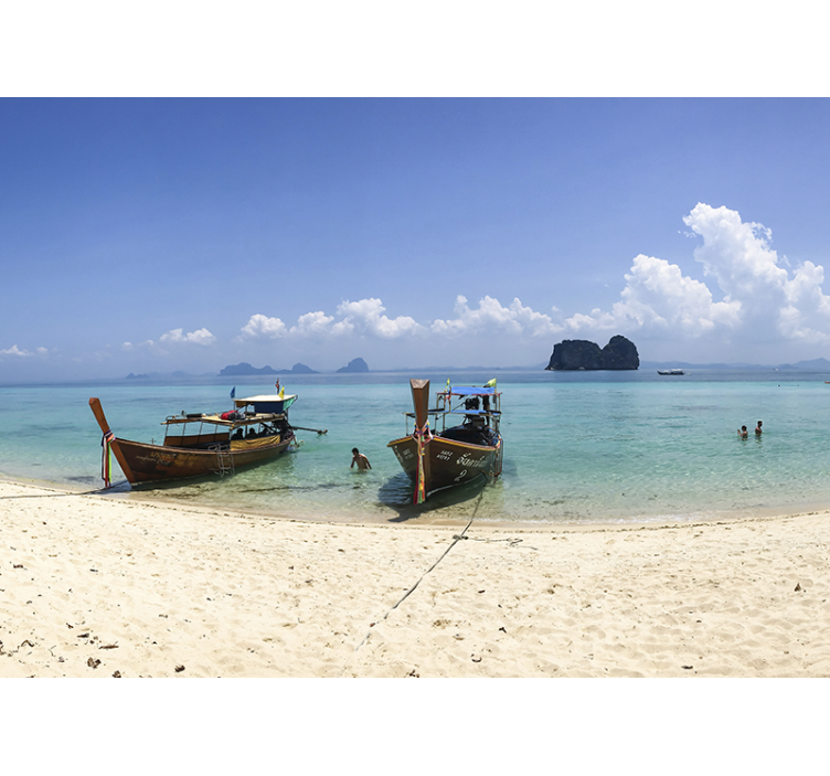 风景墙壁画热带海滩场景 - TenStickers