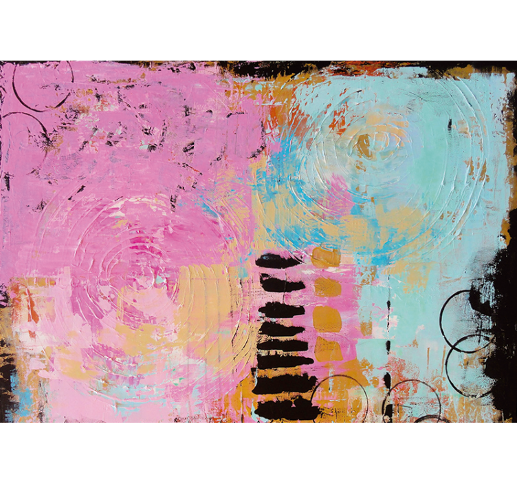 抽象壁画展现多彩旋涡艺术 - TenStickers