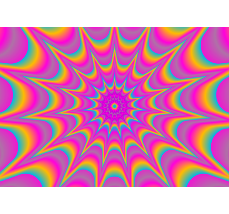 抽象壁画展现催眠辐射图案 - TenStickers