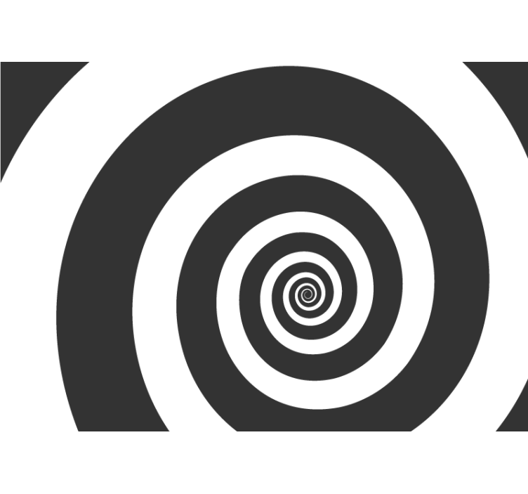 抽象壁画呈现螺旋幻觉设计 - TenStickers