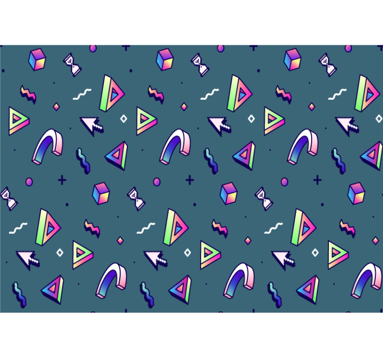 爱墙壁画几何形状探索 - TenStickers