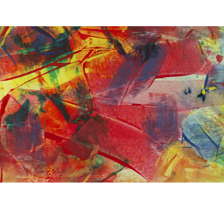 抽象壁画带来动态色彩融合 - TenStickers